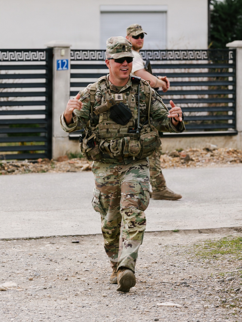 KFOR Multinational Soldiers Test Endurance During Danish Contingent March