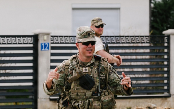 KFOR Multinational Soldiers Test Endurance During Danish Contingent March