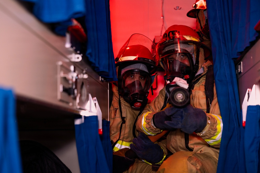 Wasp conducts fire response exercise