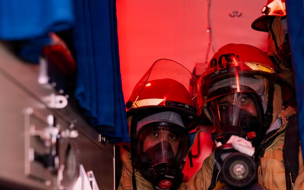 Wasp conducts fire response exercise