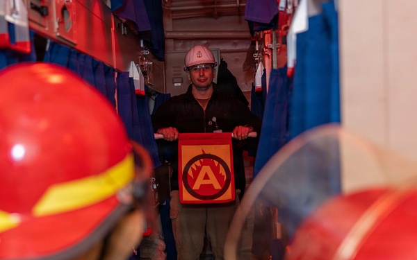 Wasp conducts fire response exercise