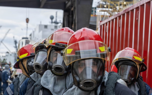 Wasp conducts fire response exercise