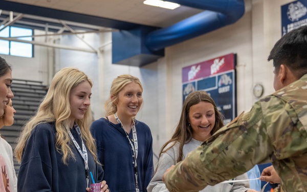 Airmen engage and inspire students at local high school career fair