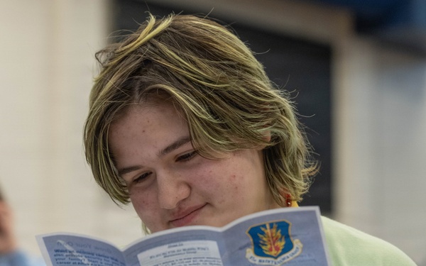 Airmen engage and inspire students at local high school career fair
