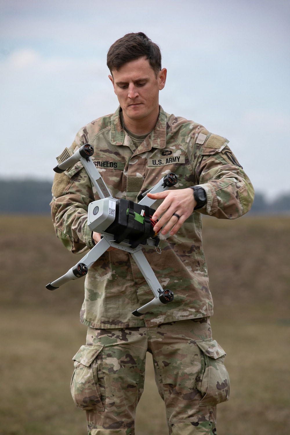 U.S. Soldiers train on Bumblebee Drones