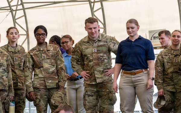 ROTC Cadets Tour Barksdale