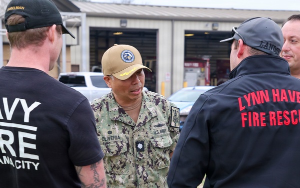 Naval Suppport Activity Panama City Fire and Emergency Services train with Lynn Haven Fire Rescue