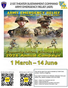 21st Theater Sustainment Command Supports 2026 AER Campaign