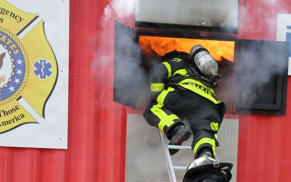 Naval Support Activity Panama City Fire and Emergency Services train with Lynn Haven Fire Rescue