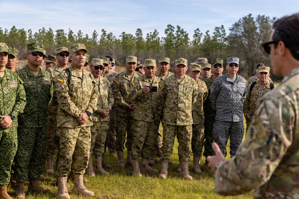 Colombian Senior Enlisted Leaders Visit 7th Special Forces Group (Airborne) During 22nd PISAJ Engagement