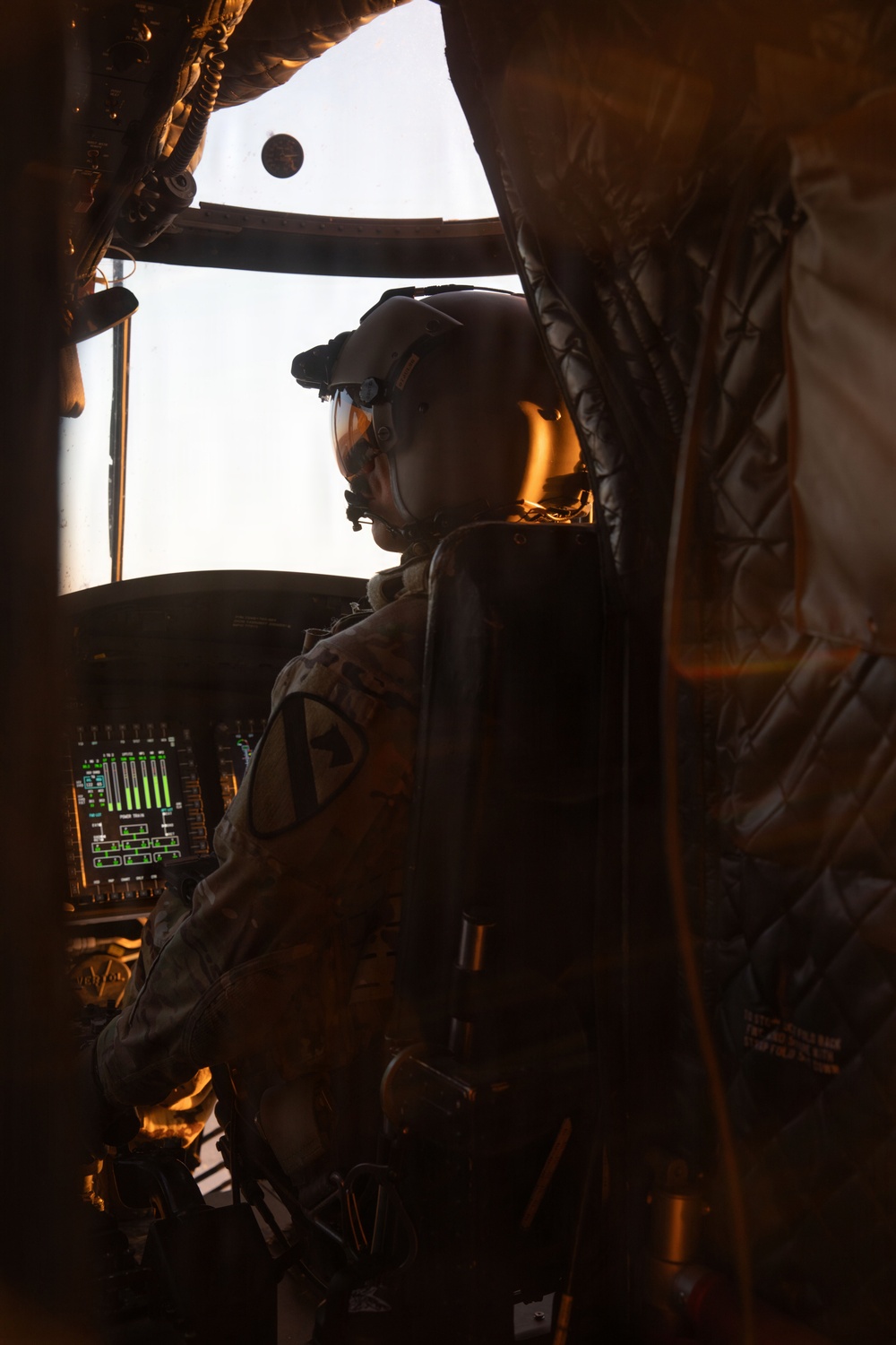 Pre-flight checks along the southern barrier