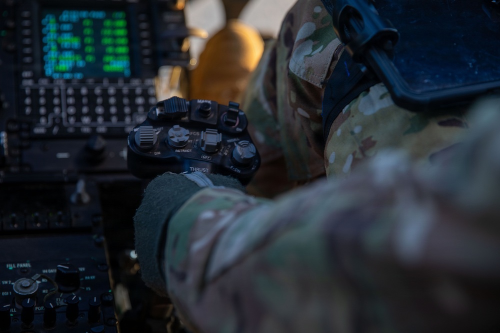 Pre-flight checks along the southern barrier