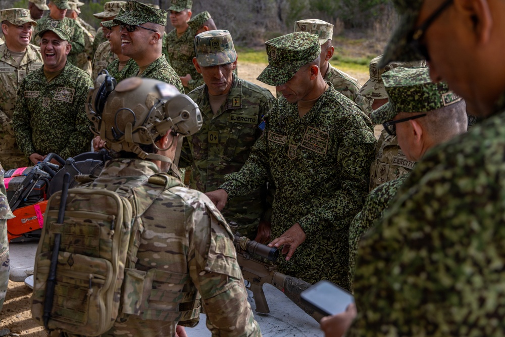 Colombian Senior Enlisted Leaders Visit 7th Special Forces Group (Airborne) During 22nd PISAJ Engagement