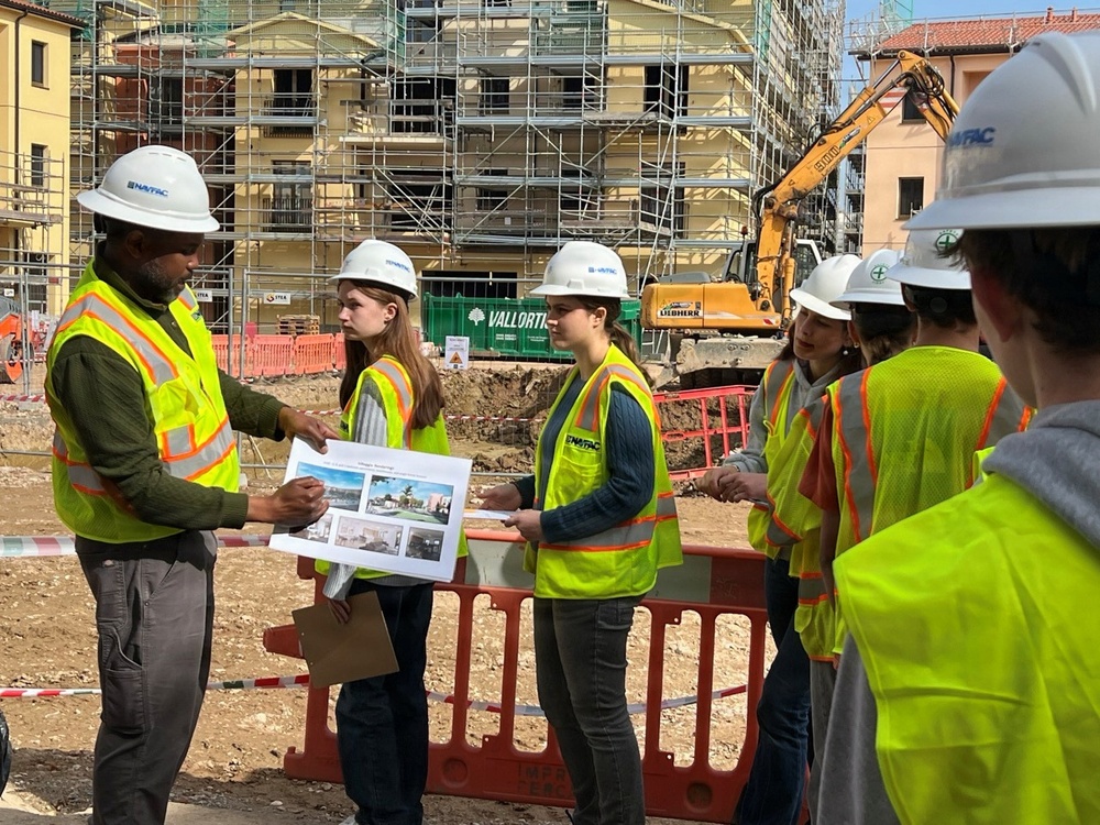 Army Family Housing site visit sparks architectural dreams for Vicenza High School students