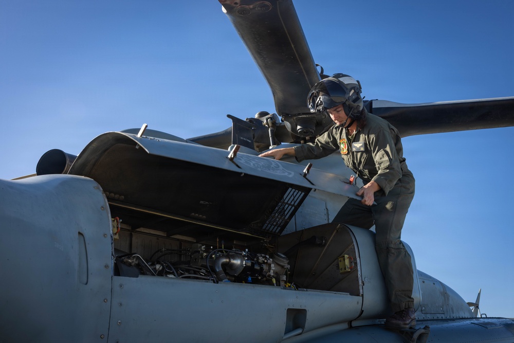 U.S. Marines with  HMLA-367 participate in live-fire range