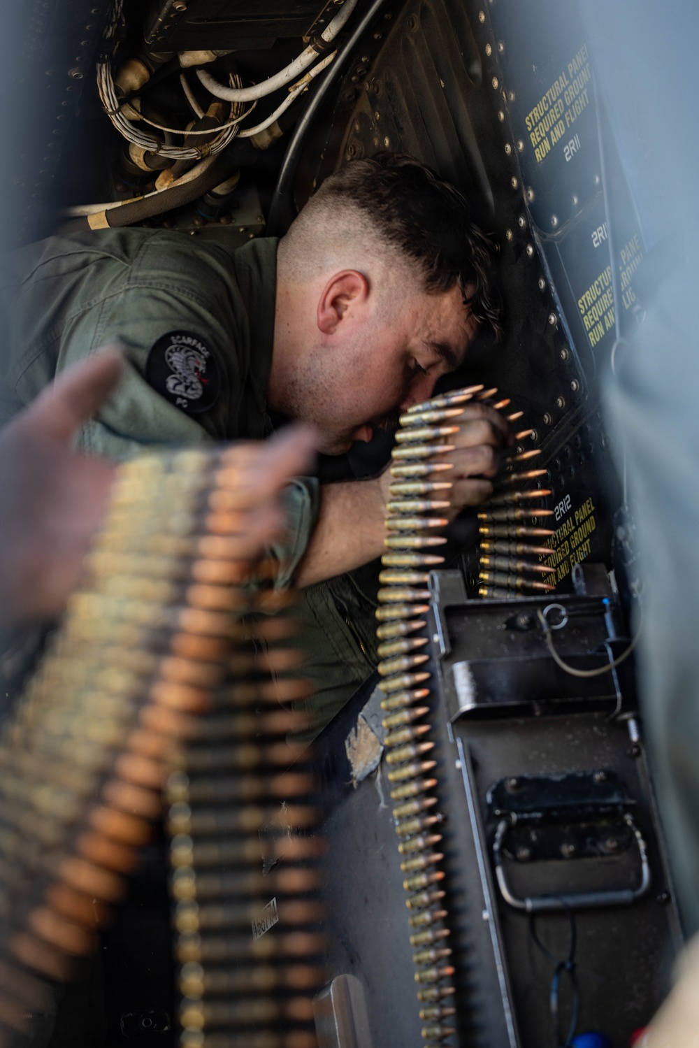 U.S. Marines with  HMLA-367 participate in live-fire range