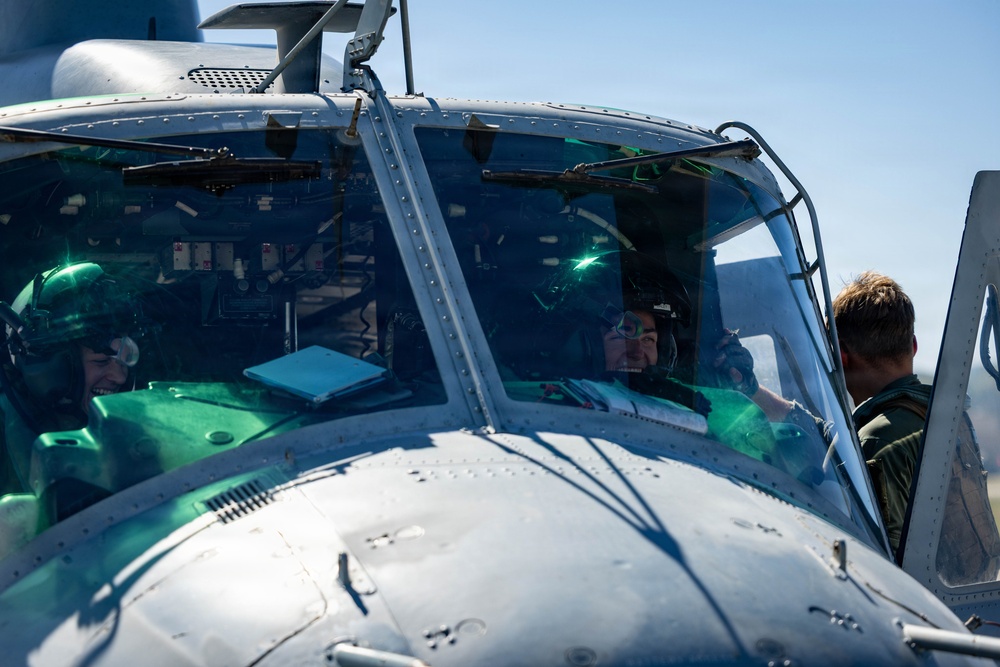 U.S. Marines with  HMLA-367 participate in live-fire range