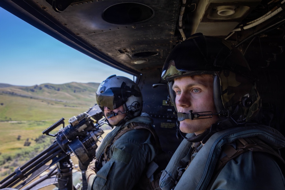 U.S. Marines with  HMLA-367 participate in live-fire range