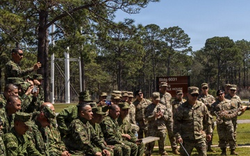 Colombian military Visits 6th Ranger training battalion