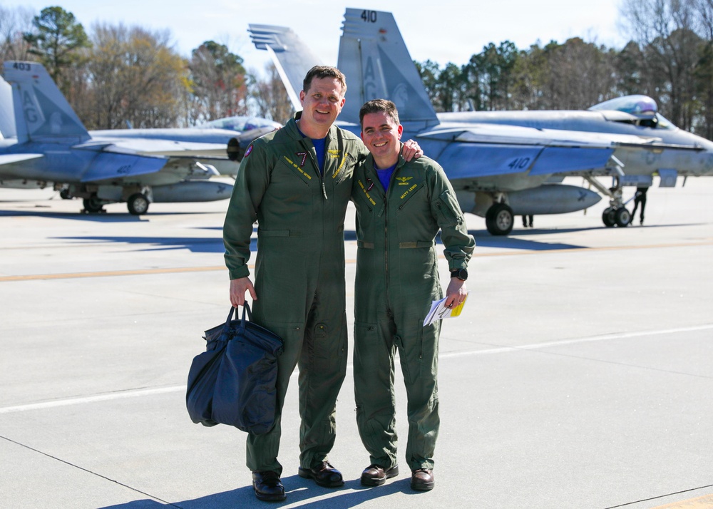 CVW-7 Conducts Aerial Change of Command