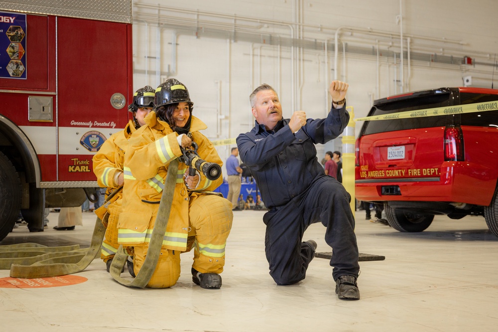 Antelope Valley students engage at USAF Plant 42 aerospace career fair