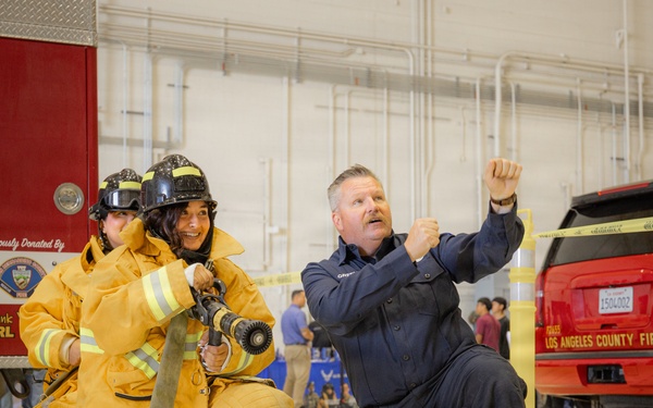 Antelope Valley students engage at USAF Plant 42 aerospace career fair