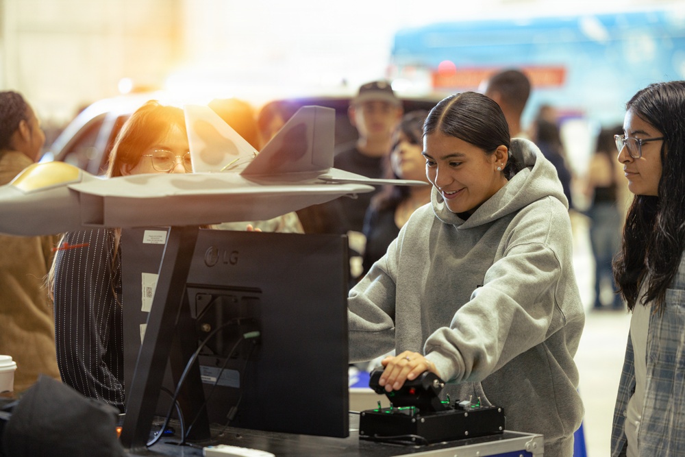 Antelope Valley students engage at USAF Plant 42 aerospace career fair