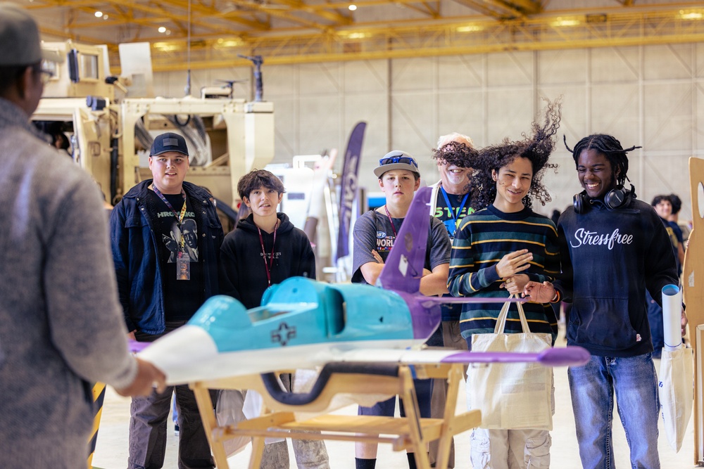 Antelope Valley students engage at USAF Plant 42 aerospace career fair