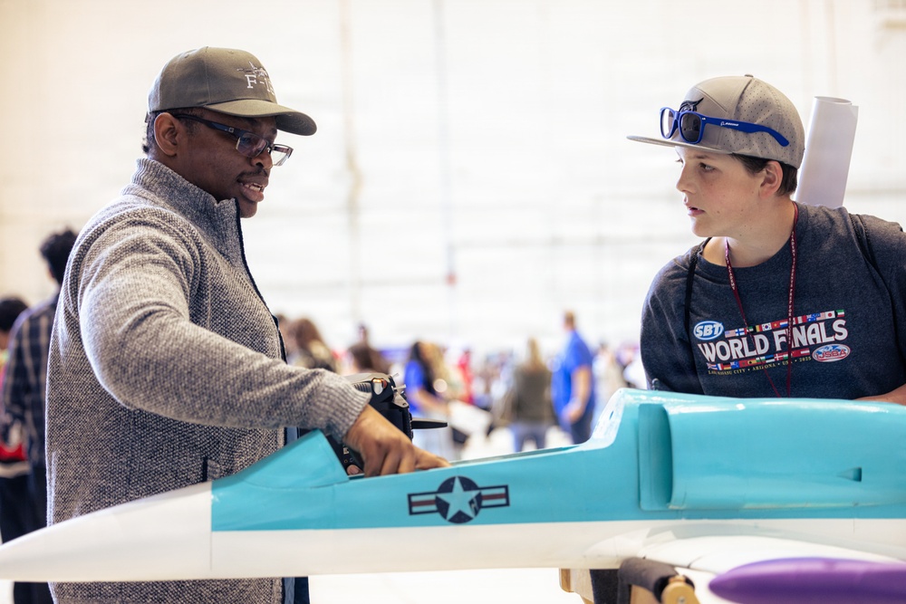 Antelope Valley students engage at USAF Plant 42 aerospace career fair