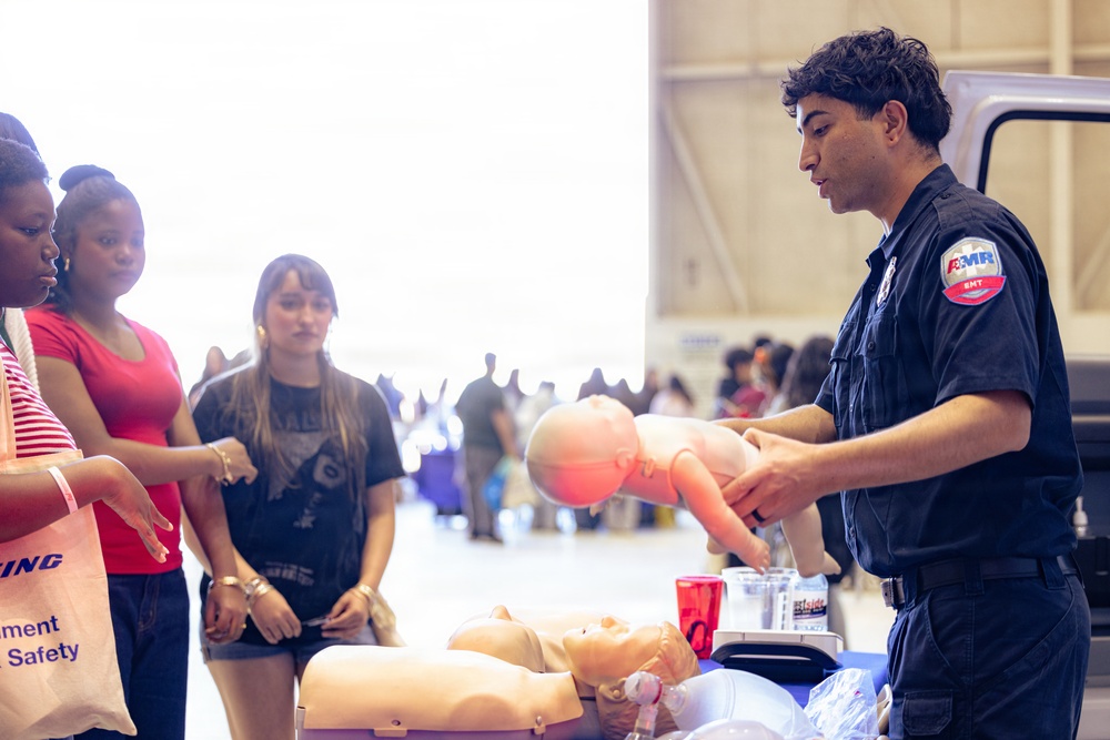 Antelope Valley students engage at USAF Plant 42 aerospace career fair