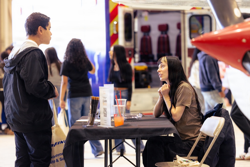 Antelope Valley students engage at USAF Plant 42 aerospace career fair