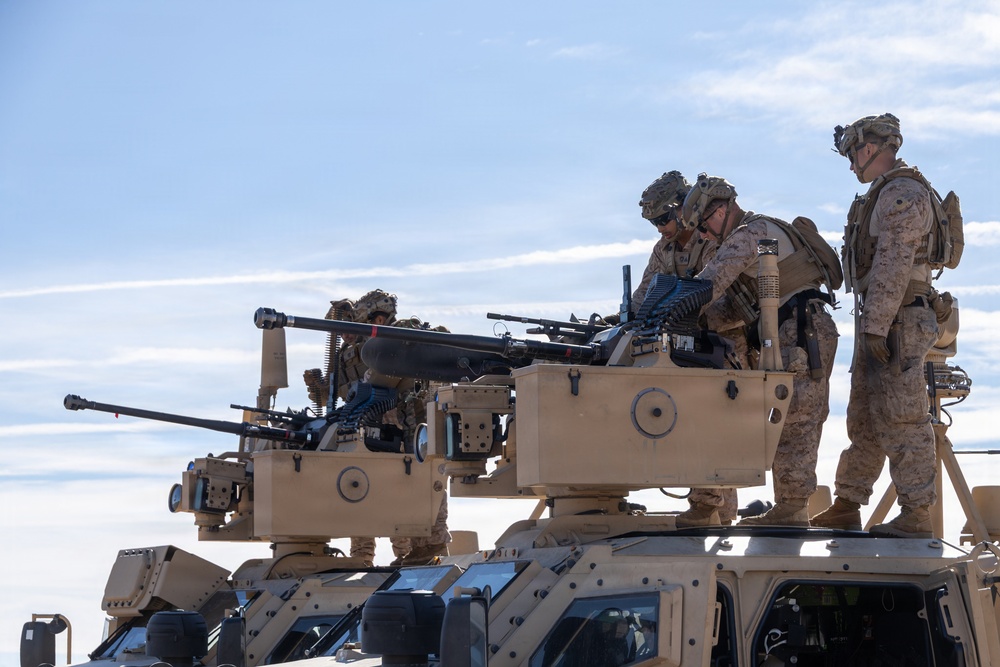 3rd LAAB Conducts XM914 Range at Fort Irwin, California