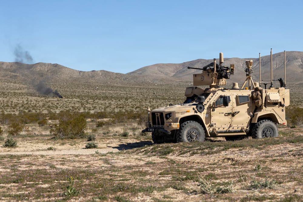 3rd LAAB Conducts XM914 Range at Fort Irwin, California