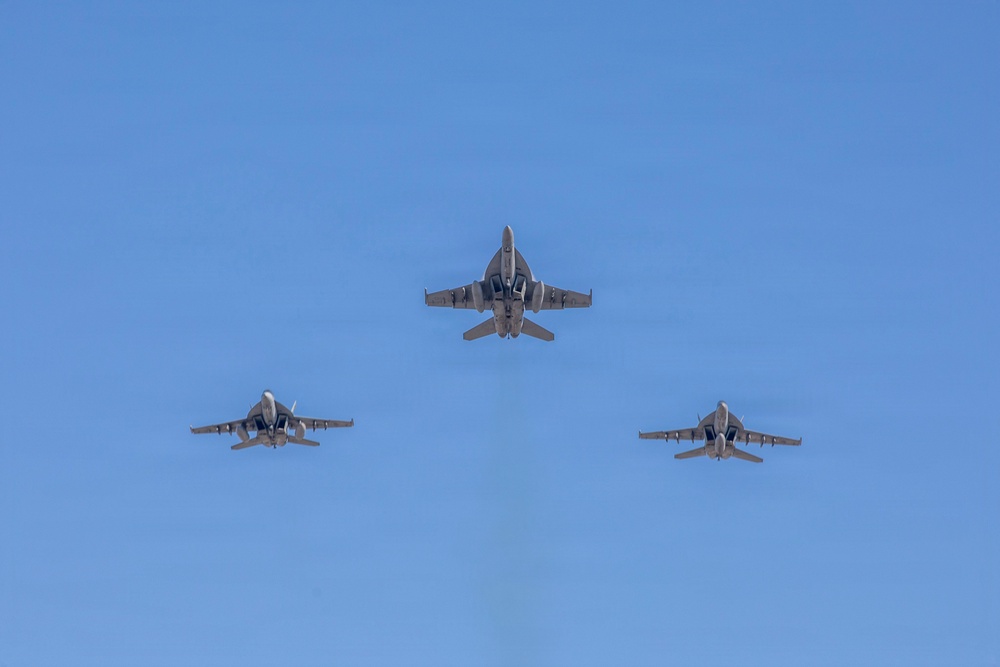 VFA-105 Executes Change of Command with Aerial Flyover