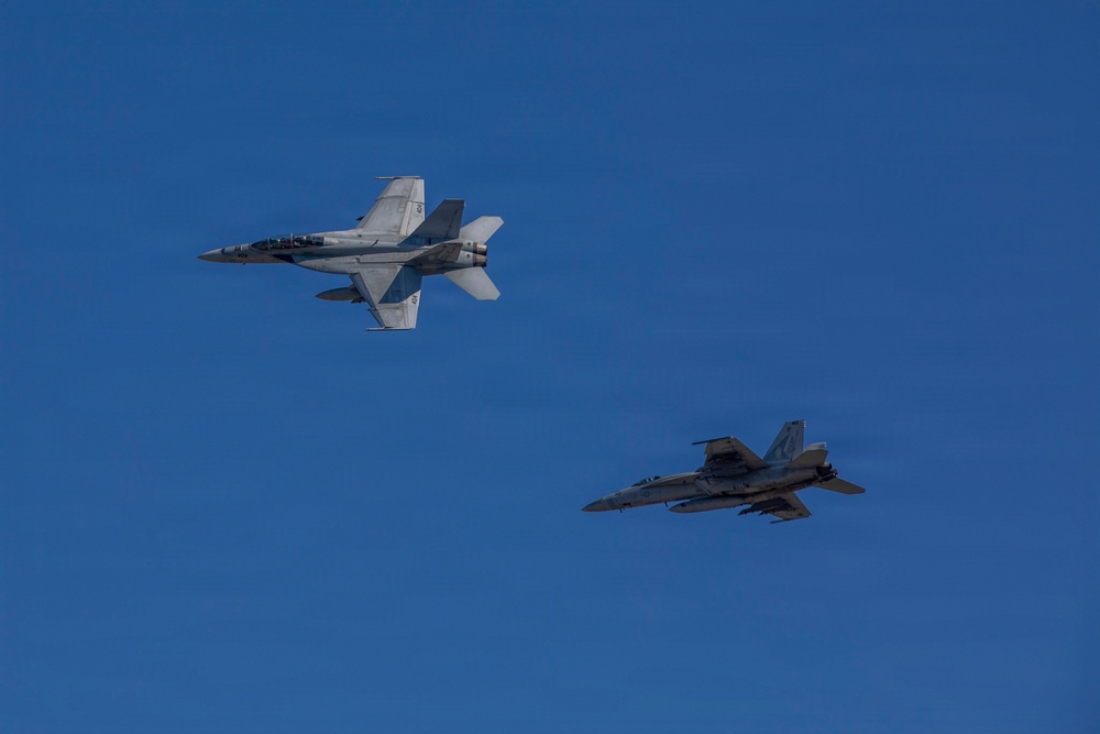 VFA-105 Executes Change of Command with Aerial Flyover