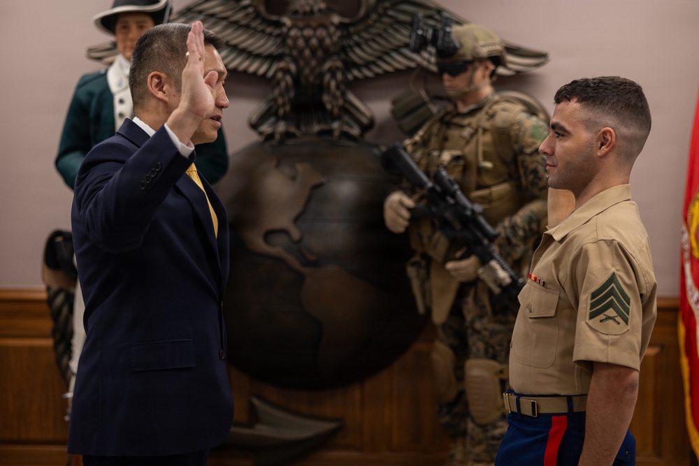 U.S. Marine Re-Enlists After COVID Discharge