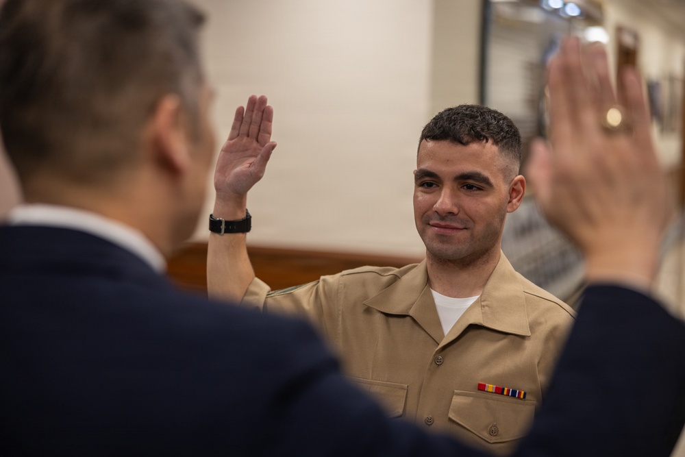 U.S. Marine Re-Enlists After COVID Discharge