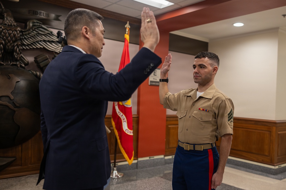 U.S. Marine Re-Enlists After COVID Discharge