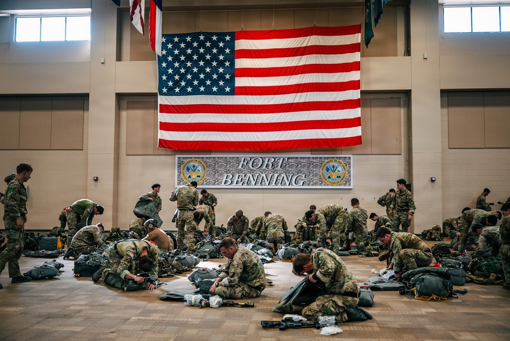 Rangers Prepare for an Airborne Jump