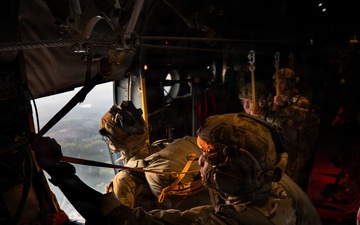 Rangers Conduct an Airborne Jump