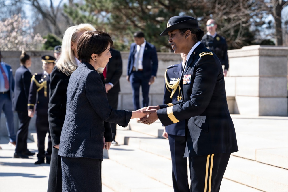 Japanese Prime Minister Sanae Takaichi Visits Arlington National Cemetery