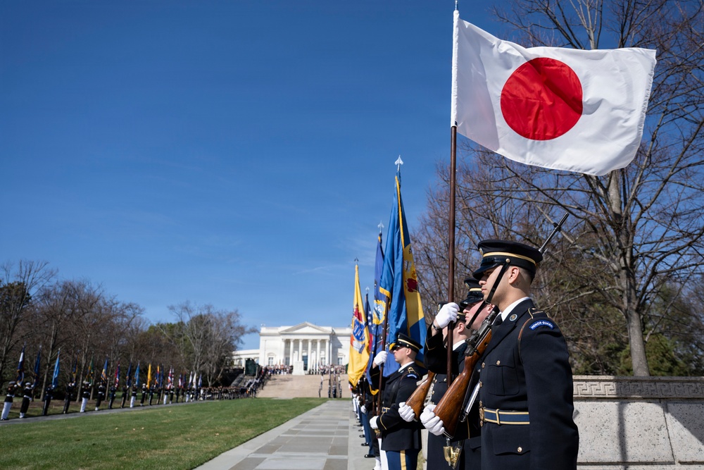 Japanese Prime Minister Sanae Takaichi Visits Arlington National Cemetery