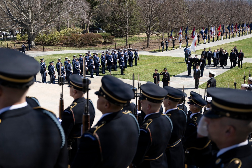 Japanese Prime Minister Sanae Takaichi Visits Arlington National Cemetery