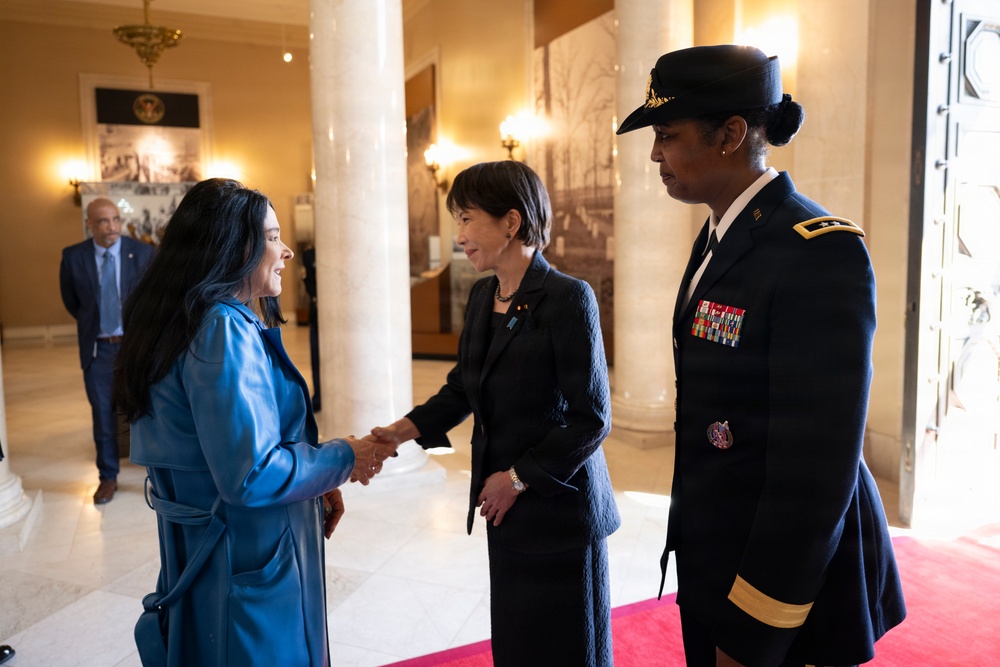 Japanese Prime Minister Sanae Takaichi Visits Arlington National Cemetery