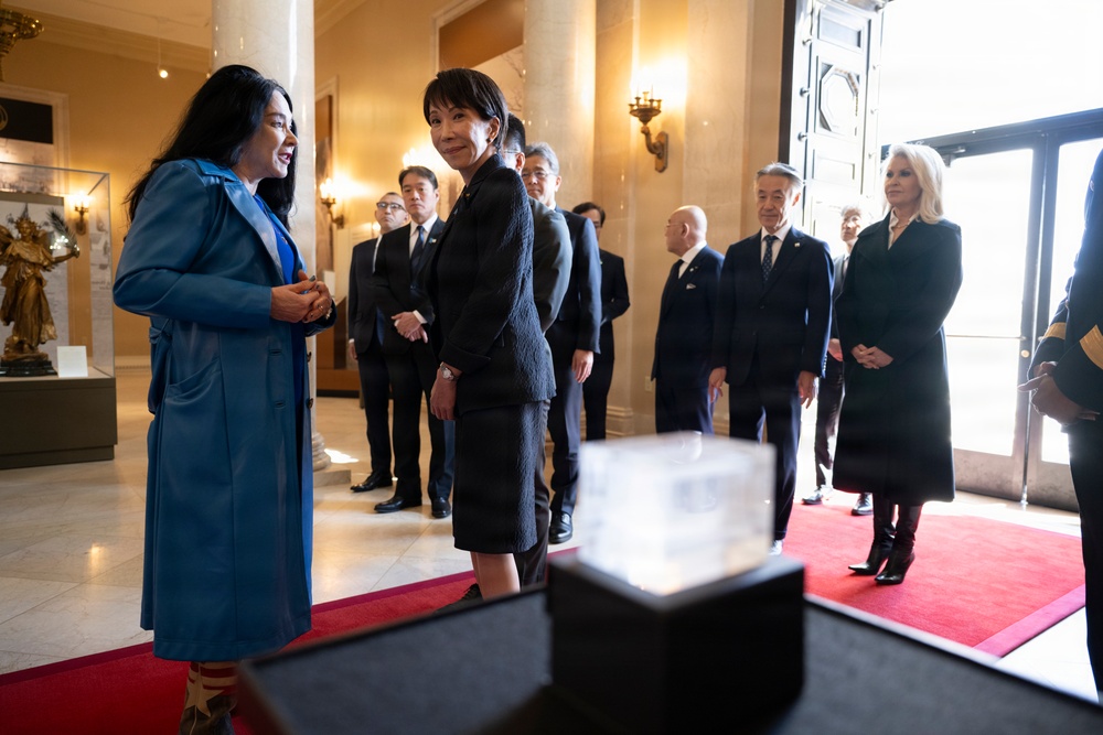 Japanese Prime Minister Sanae Takaichi Visits Arlington National Cemetery