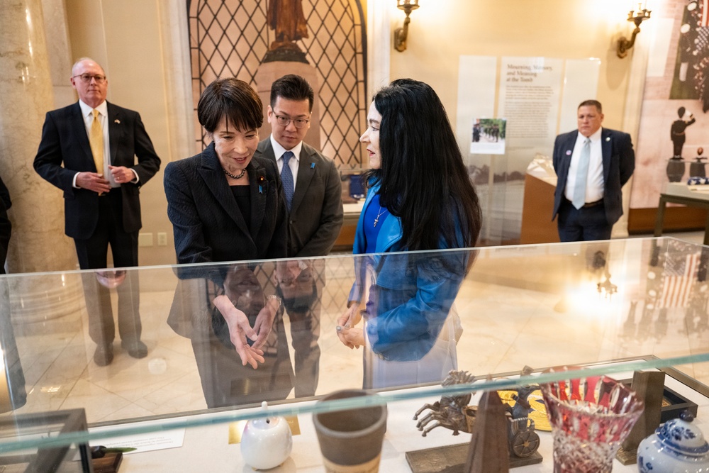 Japanese Prime Minister Sanae Takaichi Visits Arlington National Cemetery