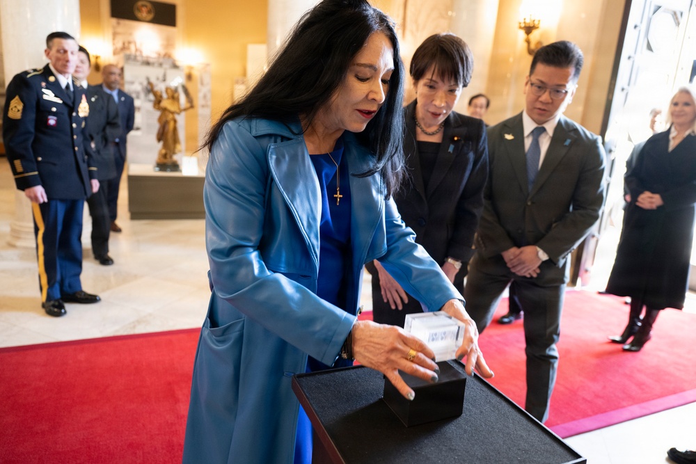 Japanese Prime Minister Sanae Takaichi Visits Arlington National Cemetery