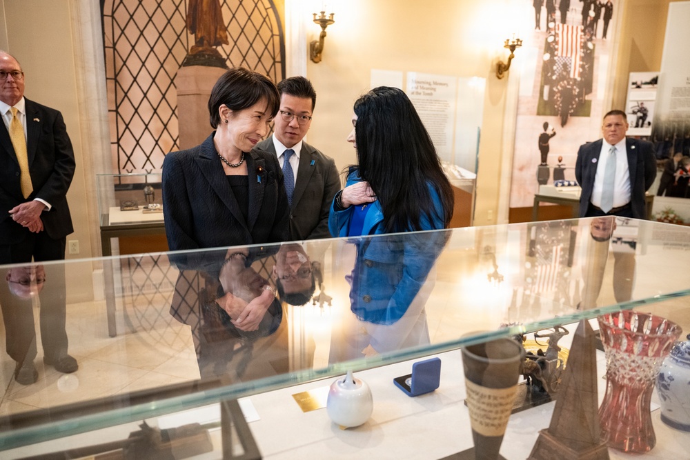 Japanese Prime Minister Sanae Takaichi Visits Arlington National Cemetery