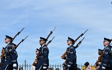 Air Force Honor Guard participates in St. Patrick’s Day parade