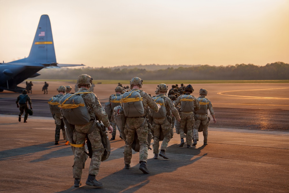 Rangers Prepare for an Airborne Jump